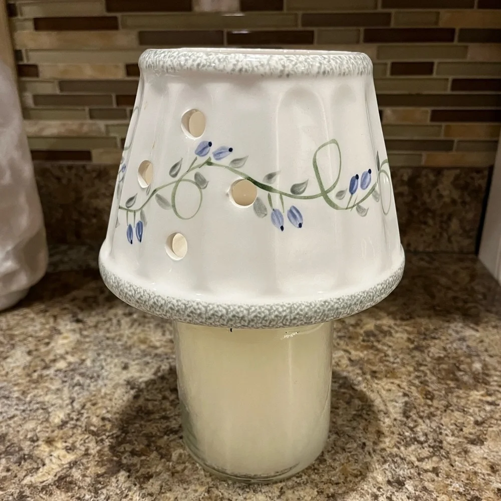 Yankee Candle Floral Ceramic Candle Topper Shade Trailing Flowers